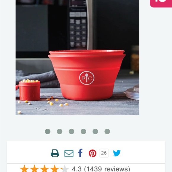 Pampered Chef Other - Pampered Chef Red Microwave Popcorn Maker